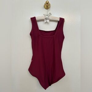 Yumiko Marieke Leotard in Burgundy